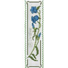 Click To View Product Information On Name with Blue Flowers Bookmark Cross Stitch Kit