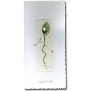 White Rosebud Birthday Card