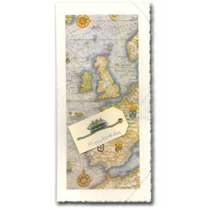 Ship & Map Birthday Card