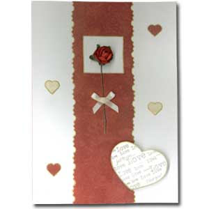 Red Rose Valentine Card