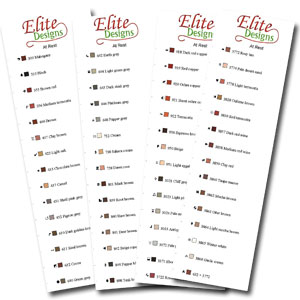 Laminated Thread Sorter Cards (Pre-printed)
