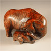 Click To View Product Information On Elephant & Baby Magnetic Needleholder (Mahogany)