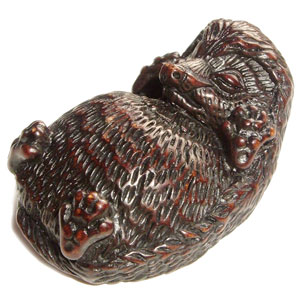 Sleepy Hedgehog Magnetic Needleholder (Mahogany)
