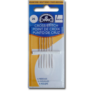 Cross Stitch Needles Size 26 (6 pack)