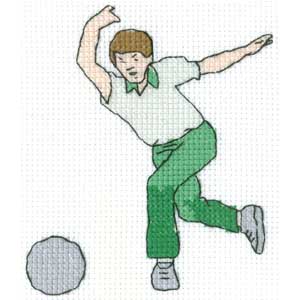 10 Pin Bowler Cross Stitch Kit