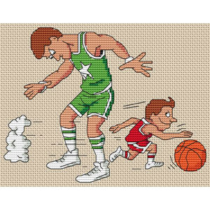Basketball Cross Stitch Kit