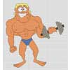 Click To View Product Information On Body Builder Cross Stitch Kit