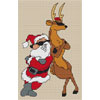 Click To View Product Information On Cool Santa & Reindeer Cross Stitch Kit
