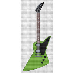 Explorer Guitar Cross Stitch Kit