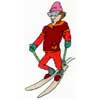Click To View Product Information On Gentleman Skier Cross Stitch kit
