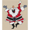 Click To View Product Information On Happy Santa Cross Stitch Kit