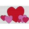 Click To View Further Information On Hearts Cross Stitch Kit