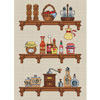 Click To View Product Information On Kitchen Shelves Cross Stitch Kit