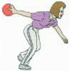Click To View Product Information On Lady 10 Pin Bowler Cross Stitch Kit