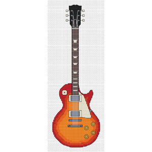 Les Paul Guitar Cross Stitch Kit