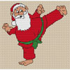 Click To View Product Information On Martial Arts Santa Cross Stitch Kit