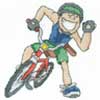 Click To View Product Information On Mountain Biker Cross Stitch Kit