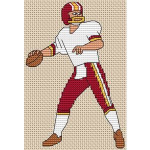 Quarterback 1 Cross Stitch Kit