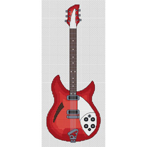 Rickenbacker Guitar Cross Stitch Kit