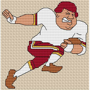 Running Back 2 Cross Stitch Kit