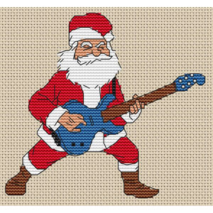 Santa Rocks! Cross Stitch Kit