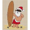 Click To View Product Information On Surfin' Santa Cross Stitch Kit
