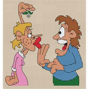 Under the Mistletoe 2 Cross Stitch Kit