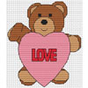 Click To View Further Information On Valentine Bear 1 Cross Stitch Kit