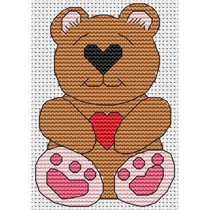 Valentine Bear 2 Cross Stitch Kit