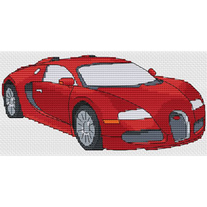 Bugatti Veyron Cross Stitch Kit