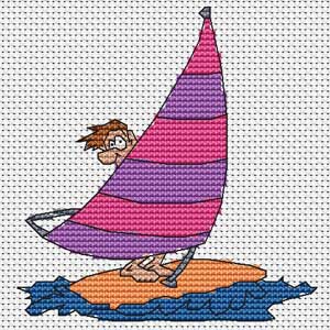 Windsurfer 1 Cross Stitch Kit