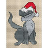 Click To View Product Information On Christmas Cat Cross Stitch Kit