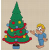 Click To View Product Information On Christmas Tree & Boy Cross Stitch Kit