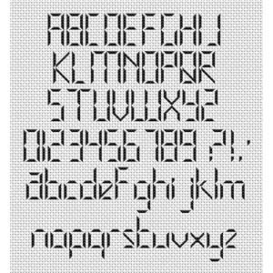 Digital Font Chart
