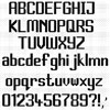 Click To View Product Information On Modern Font Chart (With Fractionals)