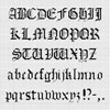 Click To View Product Information On Old English Font Chart