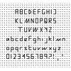 Click To View Product Information On Tiny Backstitch Font Chart