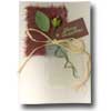 Lily Rose and Bow Christmas Card