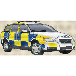 Police Car Cross Stitch Kit